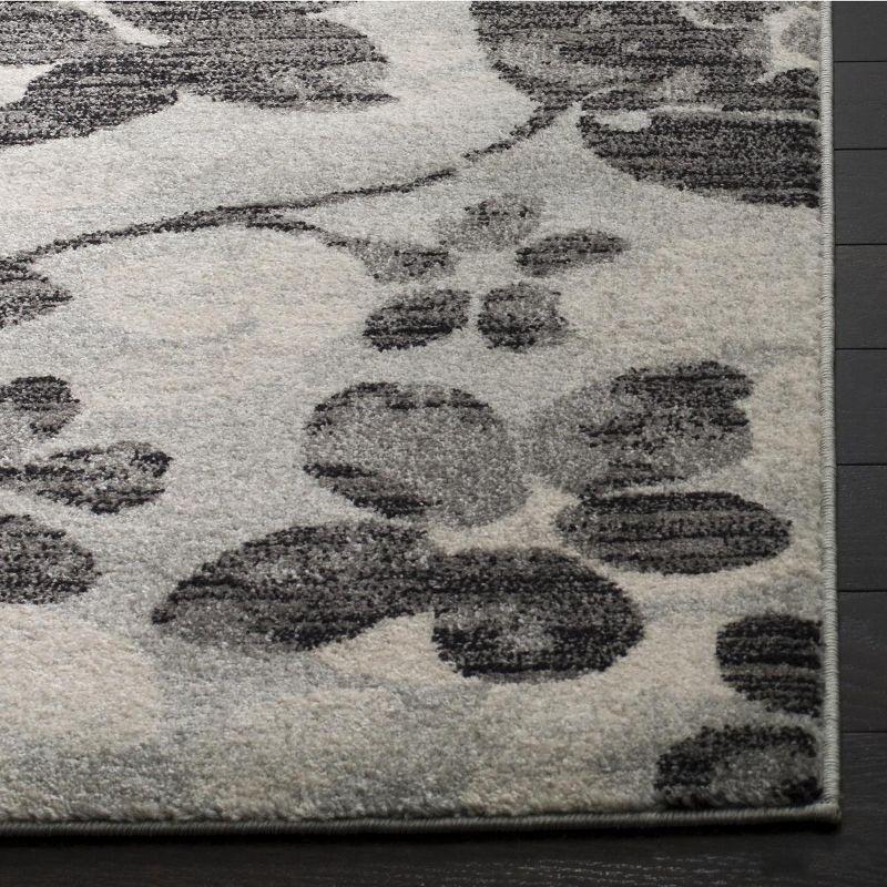 Evoke EVK236 Power Loomed Runner Rug - Grey/Black - 2'2"x7' - Safavieh.