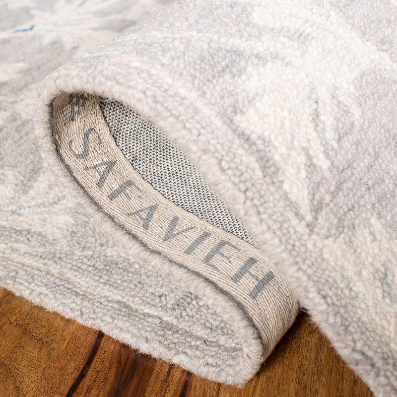 Micro-Loop MLP506 Hand Tufted Indoor Runner Rug - Grey/Ivory - 2'3"x11' - Safavieh