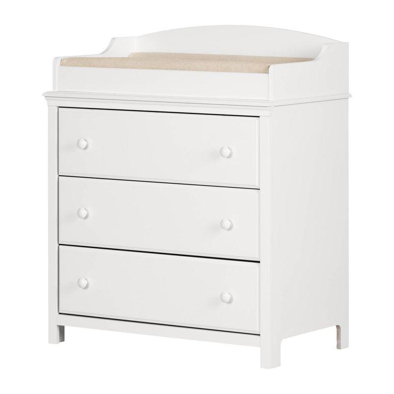 Cotton Candy Changing Table with Drawers - Pure White - South Shore