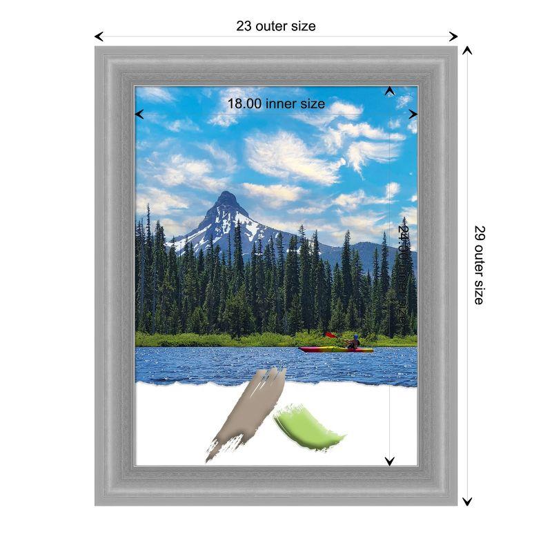 Amanti Art Peak Polished Nickel Narrow Picture Frame