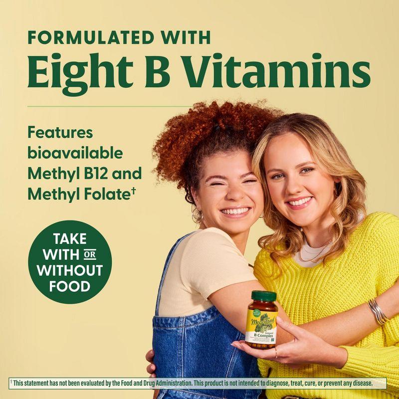 MegaFood Balanced B Complex Vitamins, Vitamin B6, Vitamin B12 & Biotin, Vegan - 90 Tablets