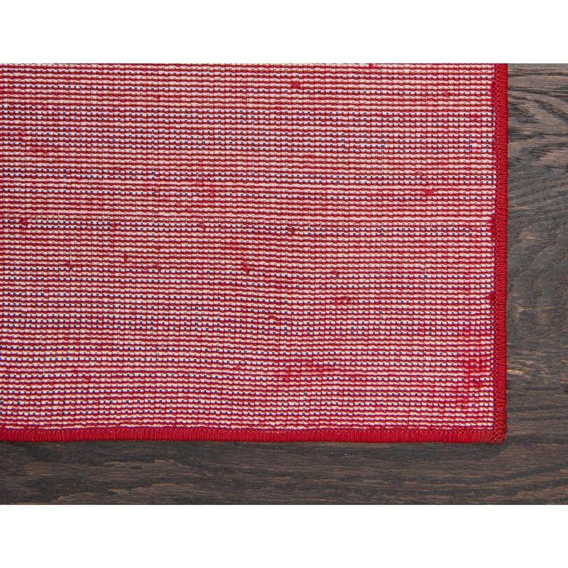 Unique Loom Williamsburg Collection Area Rug - Solid (4' 1" x 6' 1" Rectangle Burgundy)