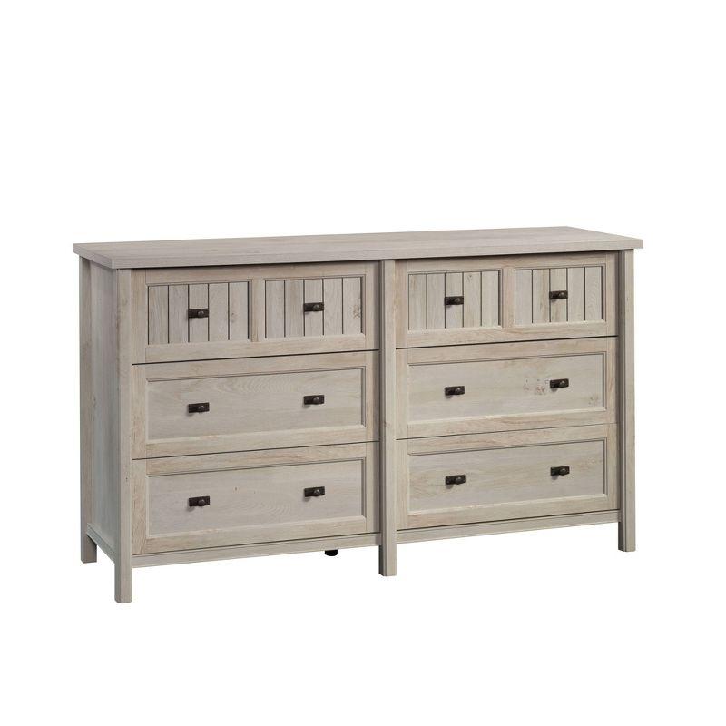 Costa Chalked Chestnut 6-Drawer Double Dresser with Soft Close