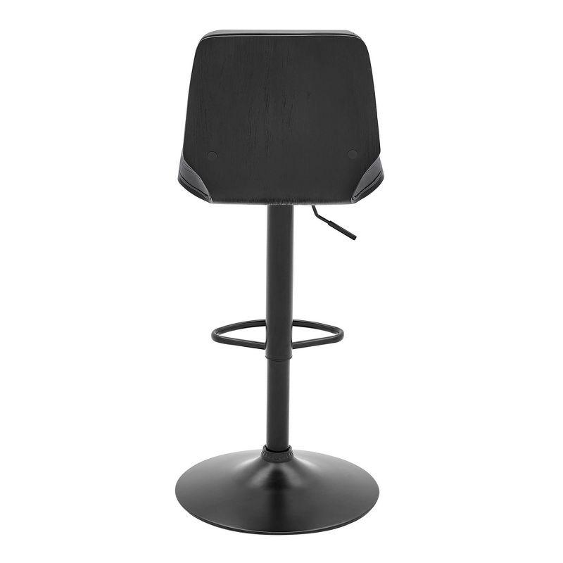 Sabine Adjustable Barstool with Faux Leather - Armen Living