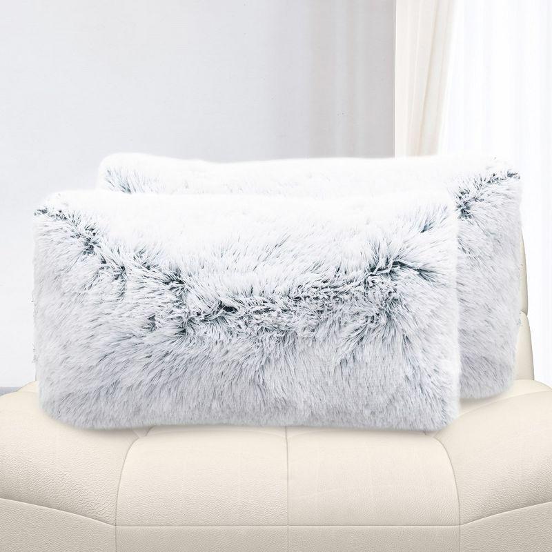 Cheer Collection Faux Fur Throw Pillow