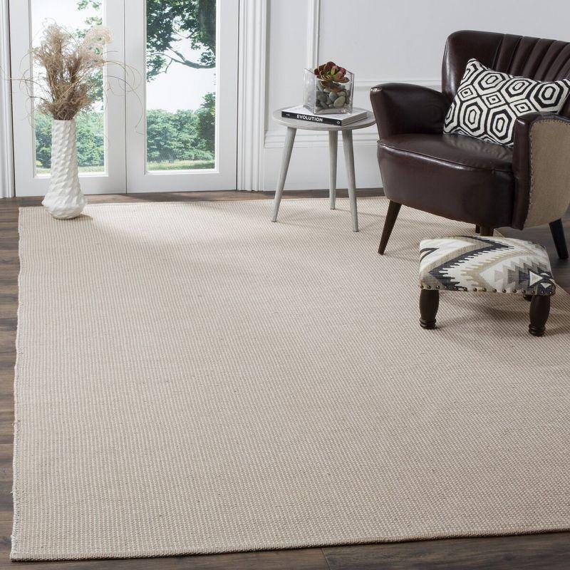 Montauk MTK345 Hand Woven Indoor Area Rug - Ivory/Grey - 6'x9' - Safavieh