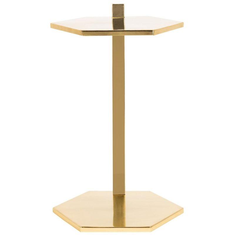 Aurea Gold Hexagonal Metal C-Table