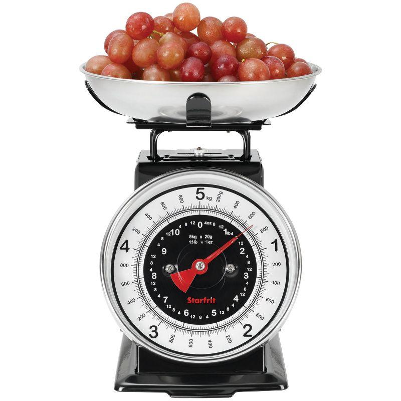 Starfrit Retro Mechanical Kitchen Scale in Silver