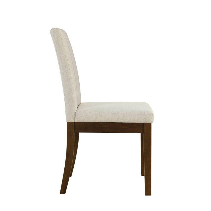 510 Design Set of 2 Everly Upholstered Channel Back Dining Chairs