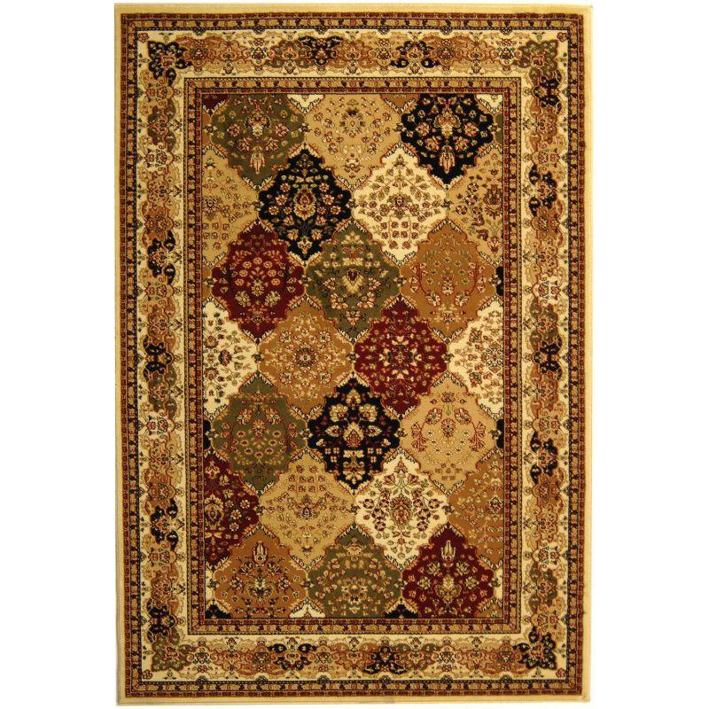 Lyndhurst LNH221 Power Loomed Area Rug - Multi/Ivory - 5'3"x7'6" - Safavieh