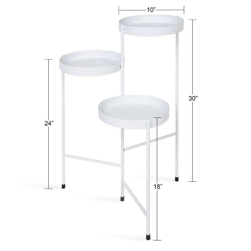 Kate and Laurel - Finn Metal Tri-Level Plant Stand