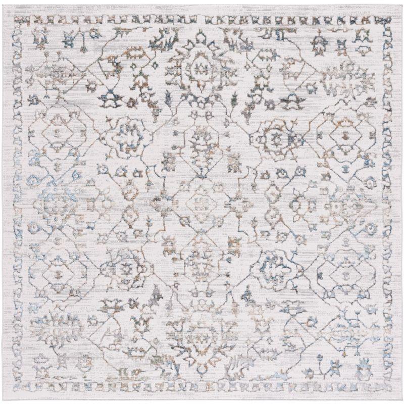 Bel Air BLA234 Power Loomed Area Rug - Beige/Gray - 6'7"x6'7" - Safavieh.