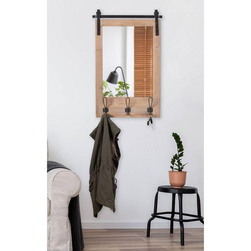 18" x 28" Cates Functional Wall Mirror - Kate & Laurel All Things Decor