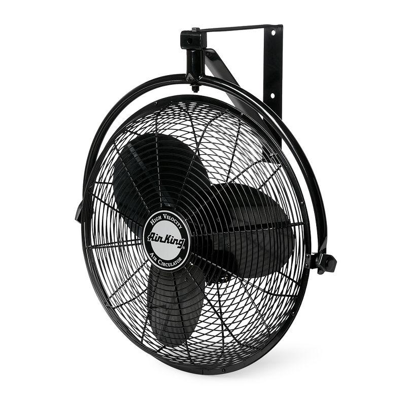 Air King 20-Inch Black Steel Wall Mounted Fan