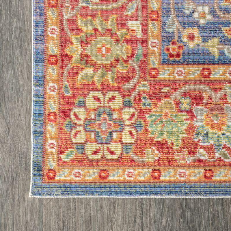 5'x8' Irving Persian Area Rug, Plum/Terracotta - JONATHAN Y