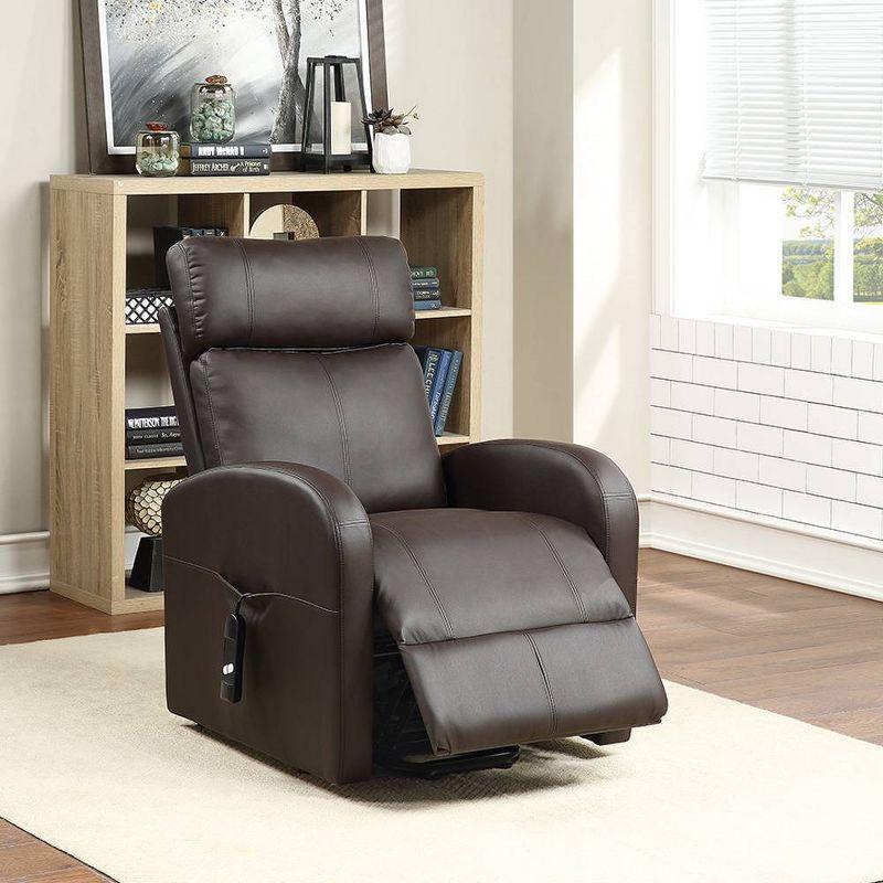 Ricardo 28.4" Wide Faux Leather Power Lift Assist Standard Recliner