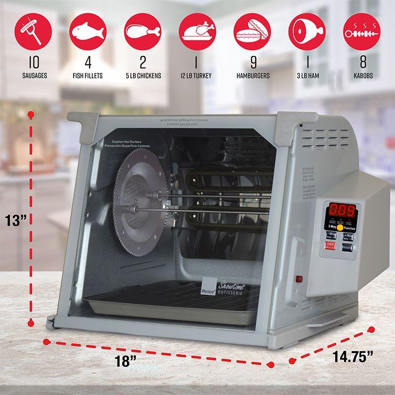 Ronco Platinum Digital Rotisserie Oven with Large Capacity