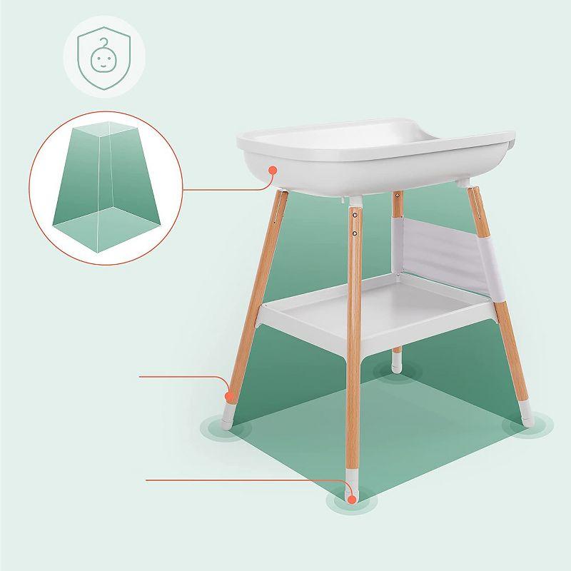 Children of Design Deluxe Diaper Changing Table with Pad & Storage Shelf