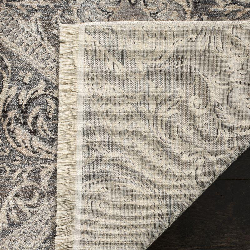 Vintage Persian VTP473 Power Loomed Indoor Area Rug - Grey/Charcoal - 4'x6' - Safavieh