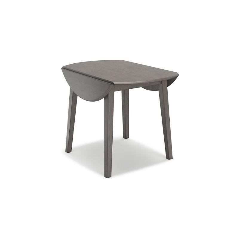 Signature Design by Ashley Casual Shullden Drop Leaf Dining Table  Gray