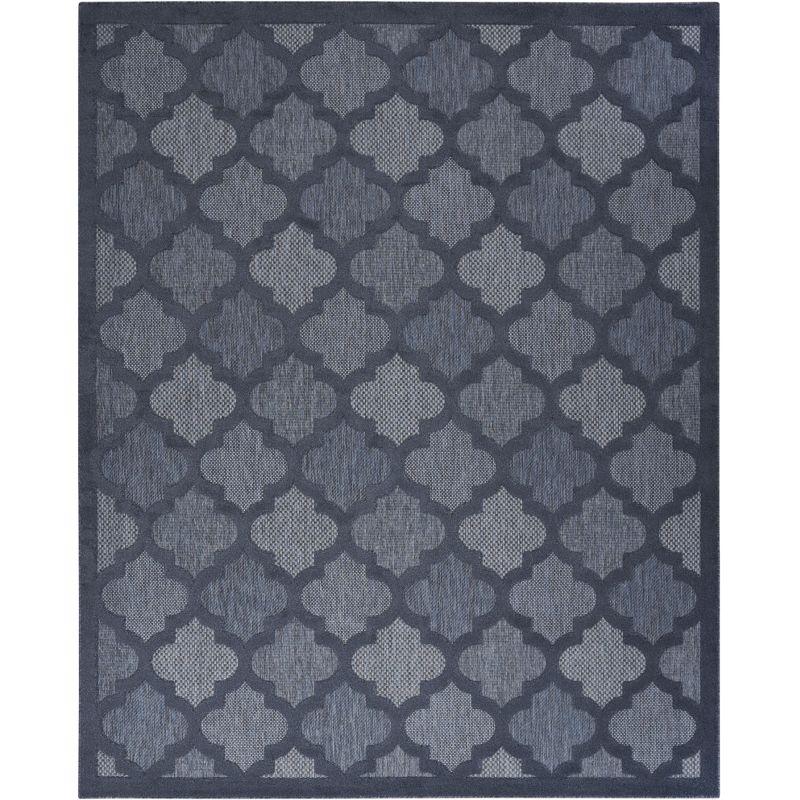 Nourison Easy Care 7' x 10' Navy Blue Indoor/Outdoor Rug