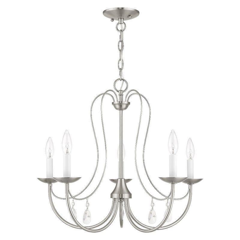Livex Lighting Mirabella 5 - Light Chandelier in  Brushed Nickel