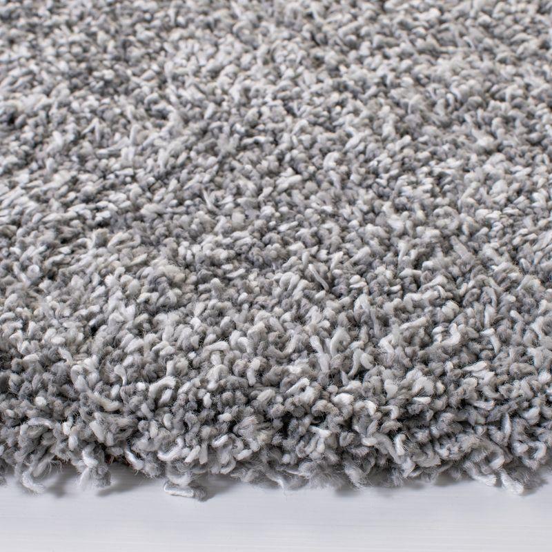 Evolution Shag 500 EVO520 Power Loomed Indoor Area Rug - Grey - 6'7" Round - Safavieh