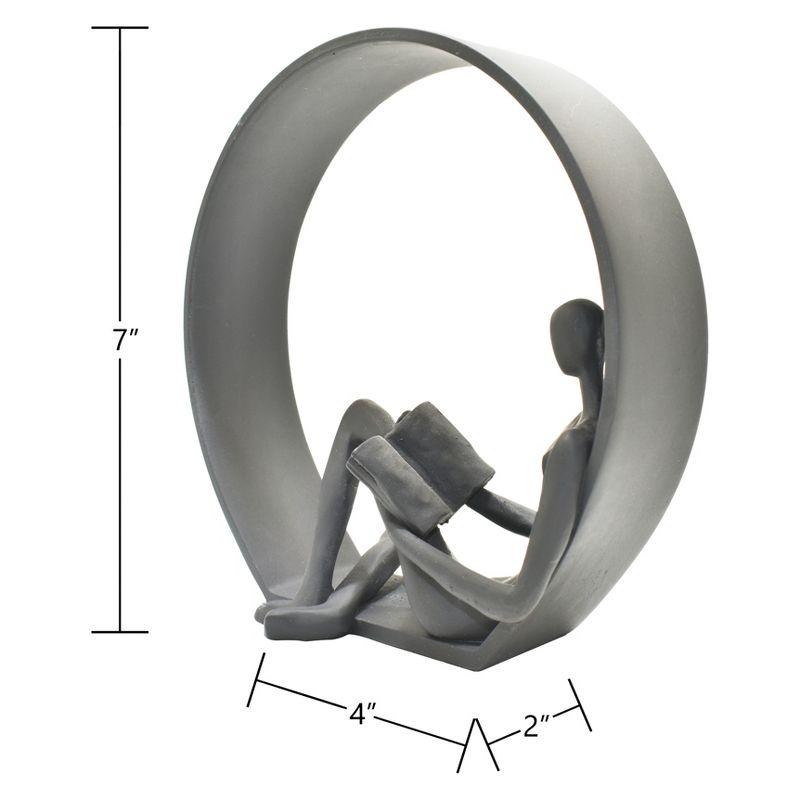 Lifestyle Group Distribution Adam & Friends Home Decor Encirlced Reader Sculpture | 1-Piece