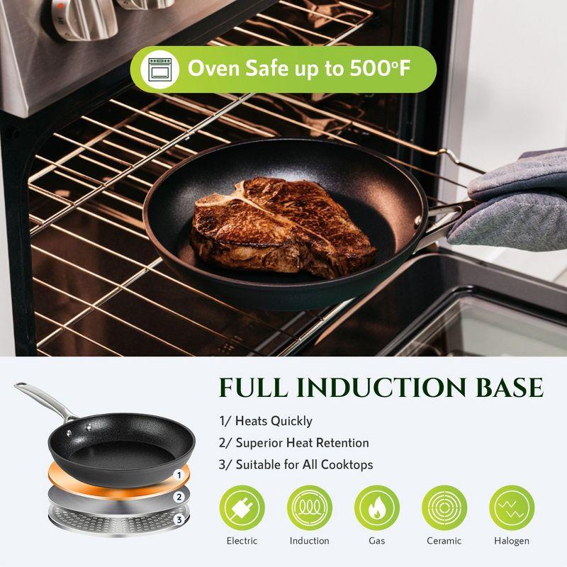 Granitestone Armor Max 12'' Hard Anodized Ultra Durable Nonstick Fry Pan, Oven & Dishwasher Safe