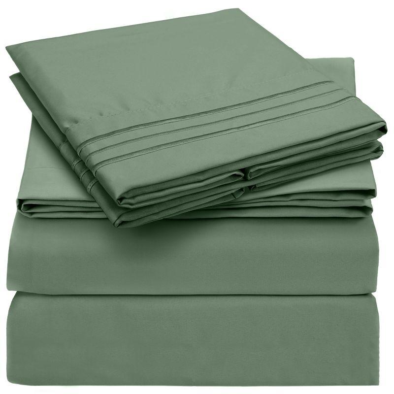 Sage Full Deep Pocket Microfiber Sheet Set