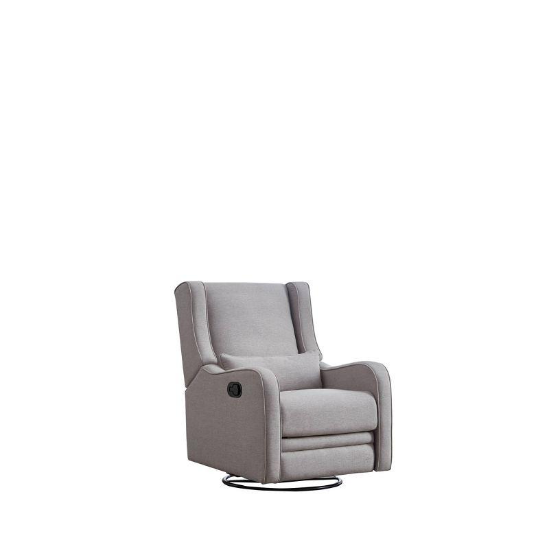 Westwood Design Elsa Manual Swivel Glider Pearl - River Gray