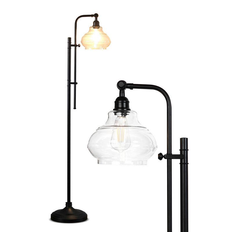 Brightech Austin 69 in. Modern Height Adjustable LED Industrial Floor Lamp, Bulb Included