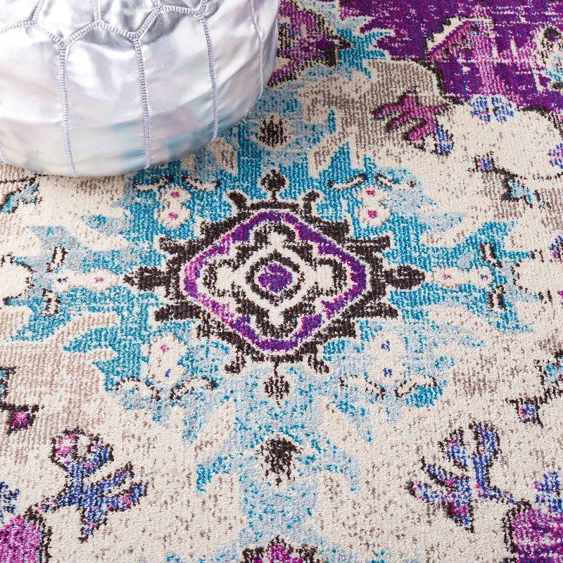 Madison MAD484 Power Loomed Indoor Area Rug - Lavender/Light Blue - 6'x9' - Safavieh