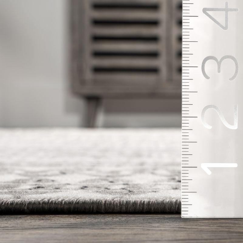 Nuloom Catherina Trellis 8x10 Indoor Area Rug for Living Room Bedroom Dining Room Kitchen, Grey/Ivory