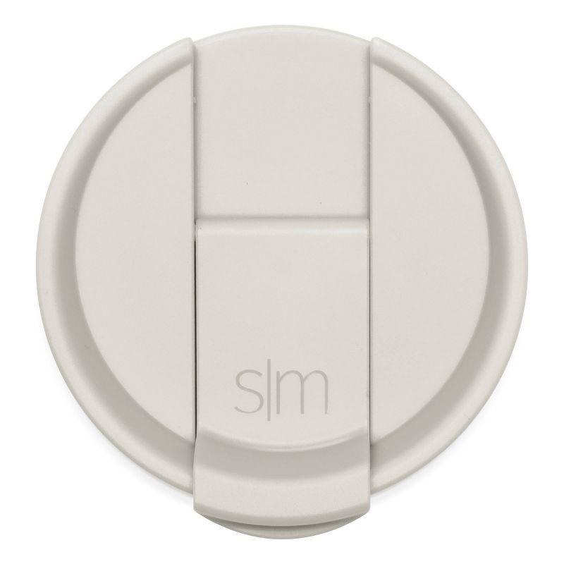 Simple Modern Voyager 16oz Stainless Steel Travel Mug: Insulated Flip Lid, Dishwasher-Safe, Off-White, All Ages