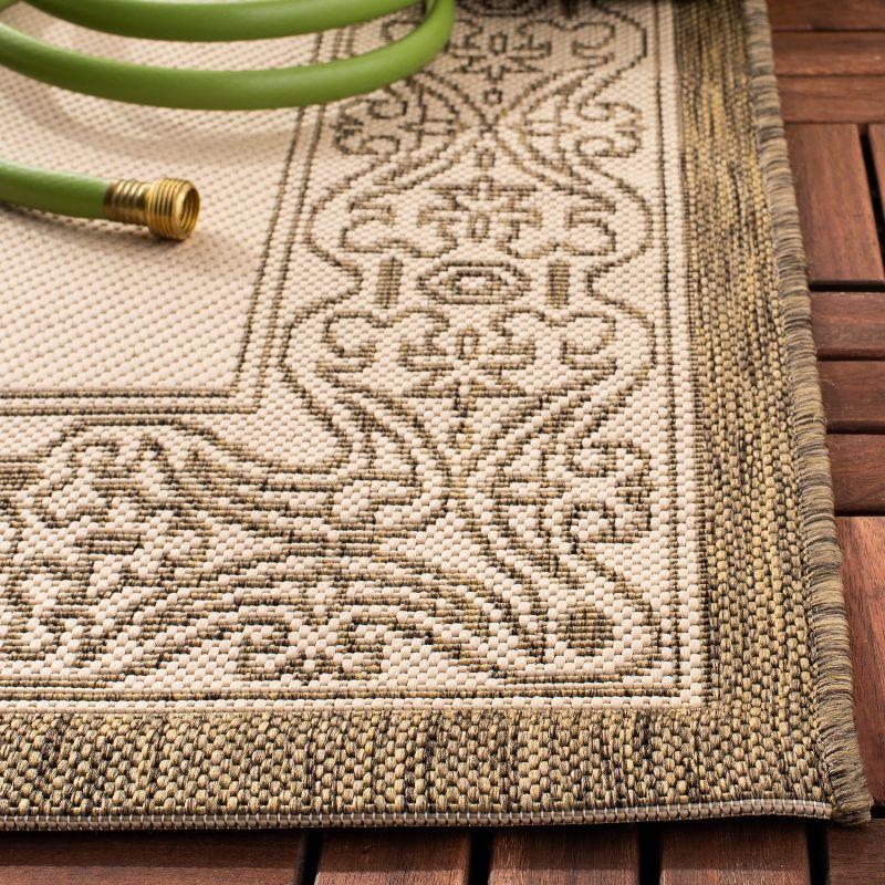 Courtyard CY2099 Power Loomed Indoor/Outdoor Accent Rug - Natural/Brown - 2'x3'7" - Safavieh.