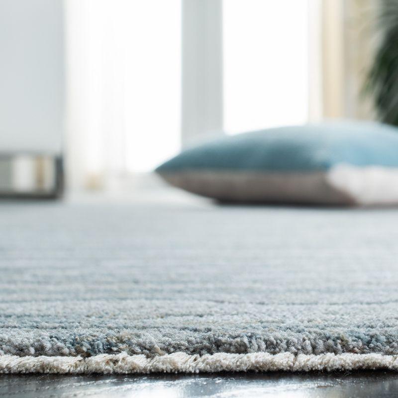 Valencia VAL560 Power Loomed Area Rug - Light Grey/Blue - 6'4"x6'4"Square - Safavieh.