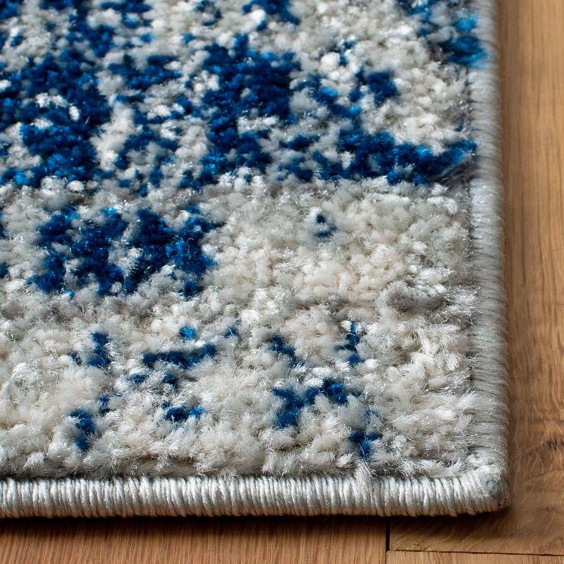 Madison MAD797 Power Loomed Area Rug - Silver/Navy - 8'x10' - Safavieh.