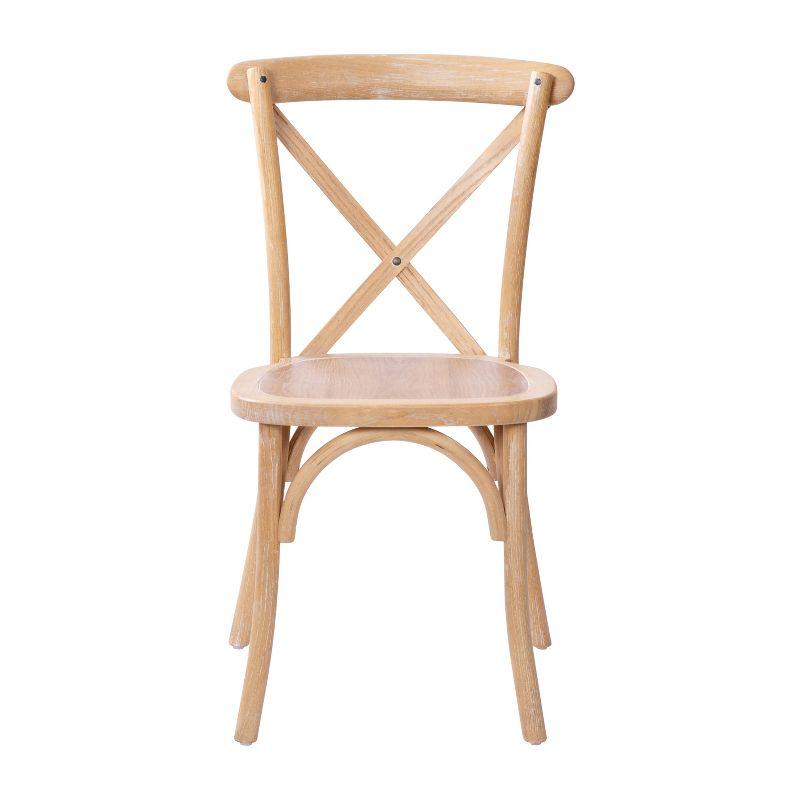 Flash Furniture Advantage Driftwood X-Back Chair