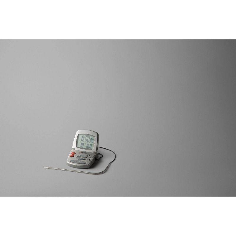 Taylor Programmable Stainless Steel Wire Probe Kitchen Meat Cooking Thermometer: Digital Food & Oven Thermometer