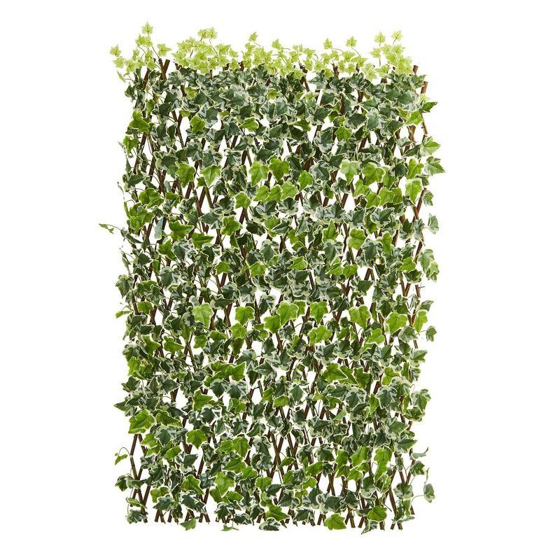 Expandable Green English Ivy UV Resistant Outdoor Fence