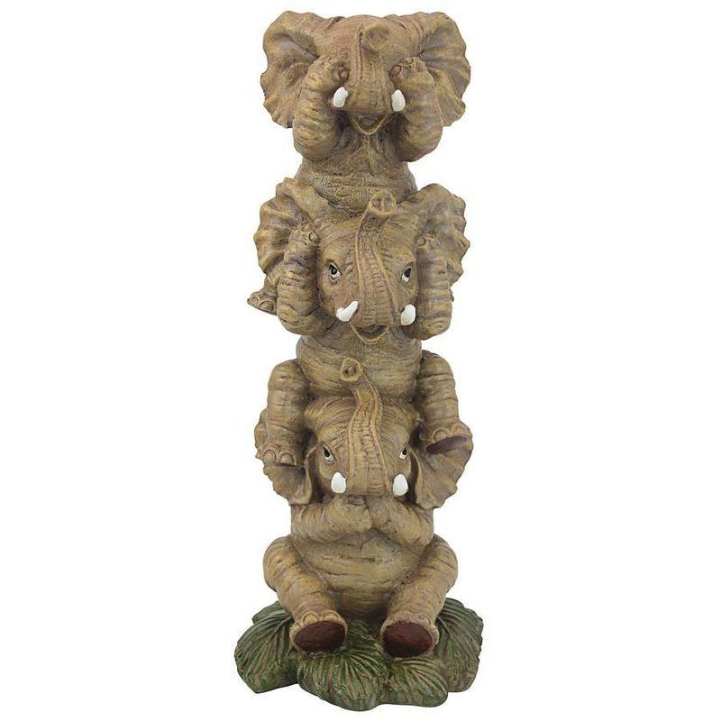 Design Toscano The Hear-No, See-No, Speak-No Evil Elephants: Medium, Set of Two
