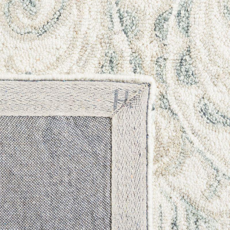 Micro-Loop MLP532 Hand Tufted Indoor Runner Rug - Ivory/Grey - 2'3"x11' - Safavieh