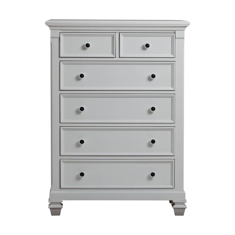 Baby Cache Glendale 6 Drawer Chest - Pure White