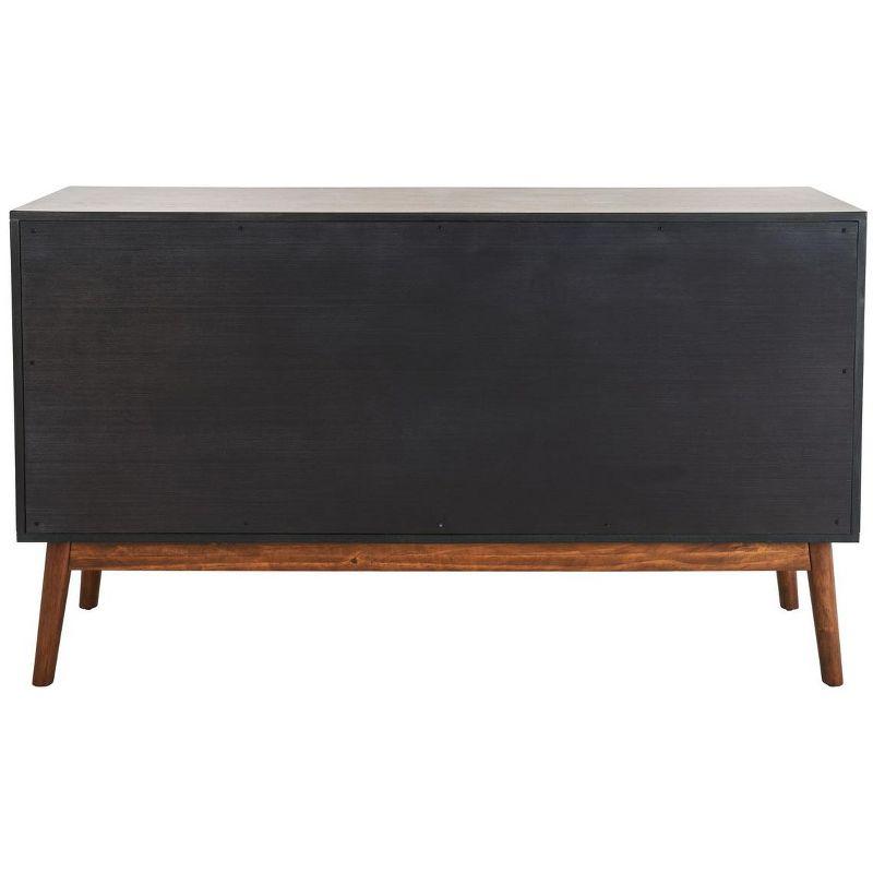 Donald 6 Drawer Mid-Centry Dresser - SFV2110 - Dark Walnut - Safavieh Couture