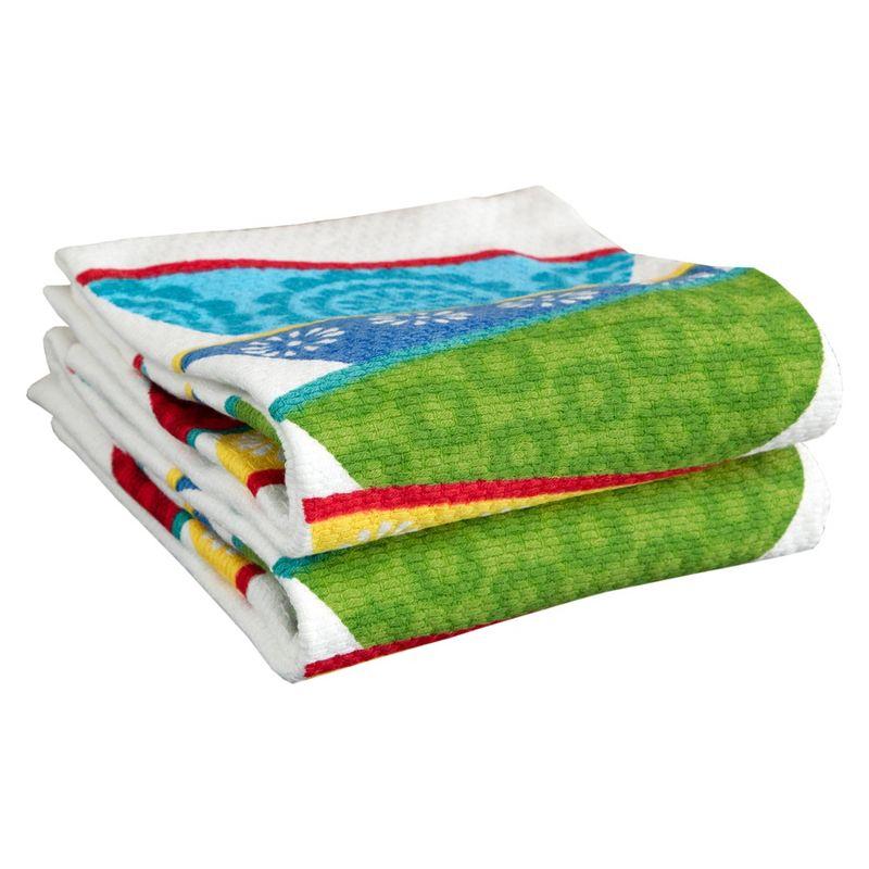 T-fal Dish Stack Print Dual Kitchen Dishcloth