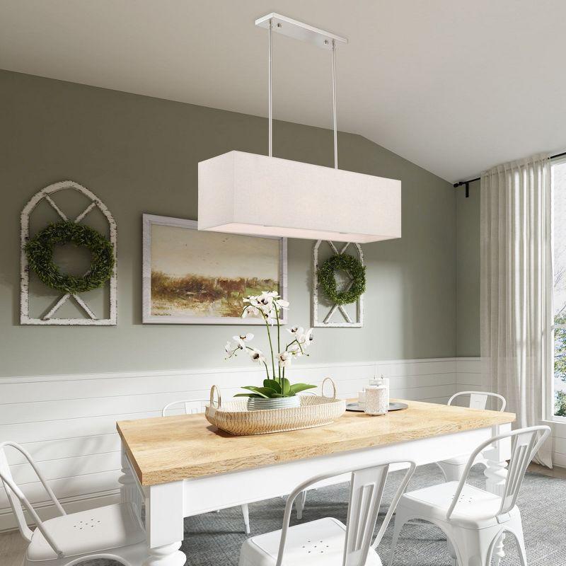 Lighting Lumens 4 - Light Square / Rectangle Chandelier