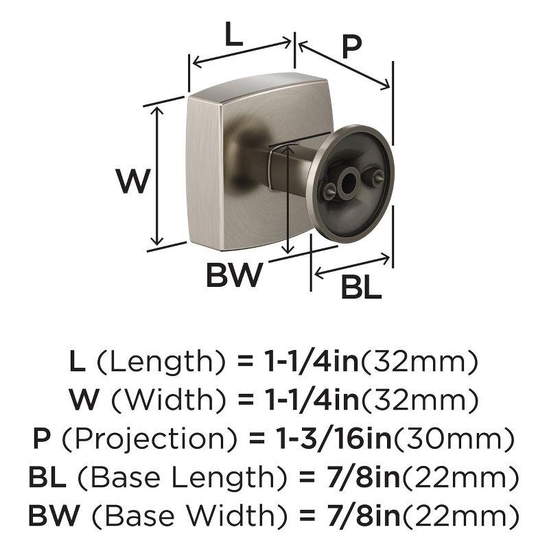 Everett 1 1/4" Length Square Knob