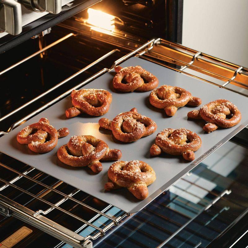 Farberware Insulated Nonstick 15.5"x20" Jumbo Cookie Sheet: Aluminized Steel, Stay-Cool Handle, Even-Heating, Hand Wash