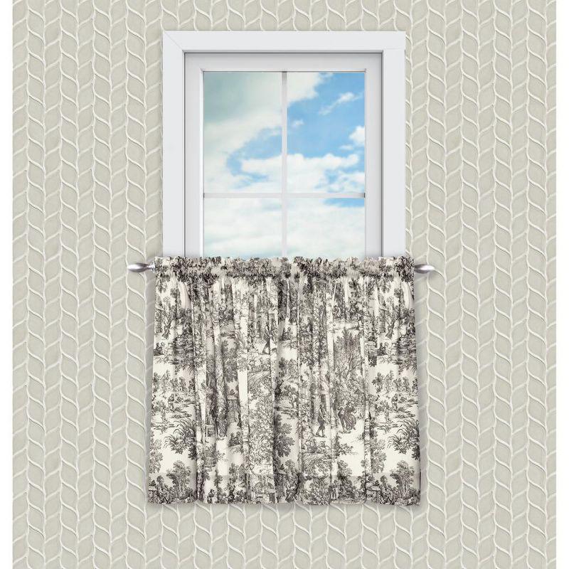 Victoria Park Black Cotton Room Darkening Window Curtains